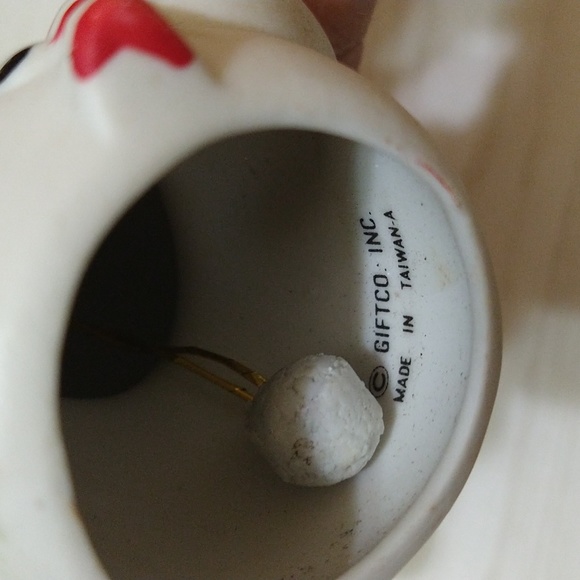 Vintage 1970's Giftco Inc. Ceramic Bell Snowman - Picture 4 of 4